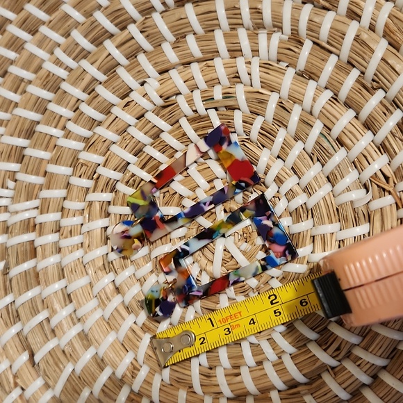 Acrylic Statement Earrings - Picture 5 of 6